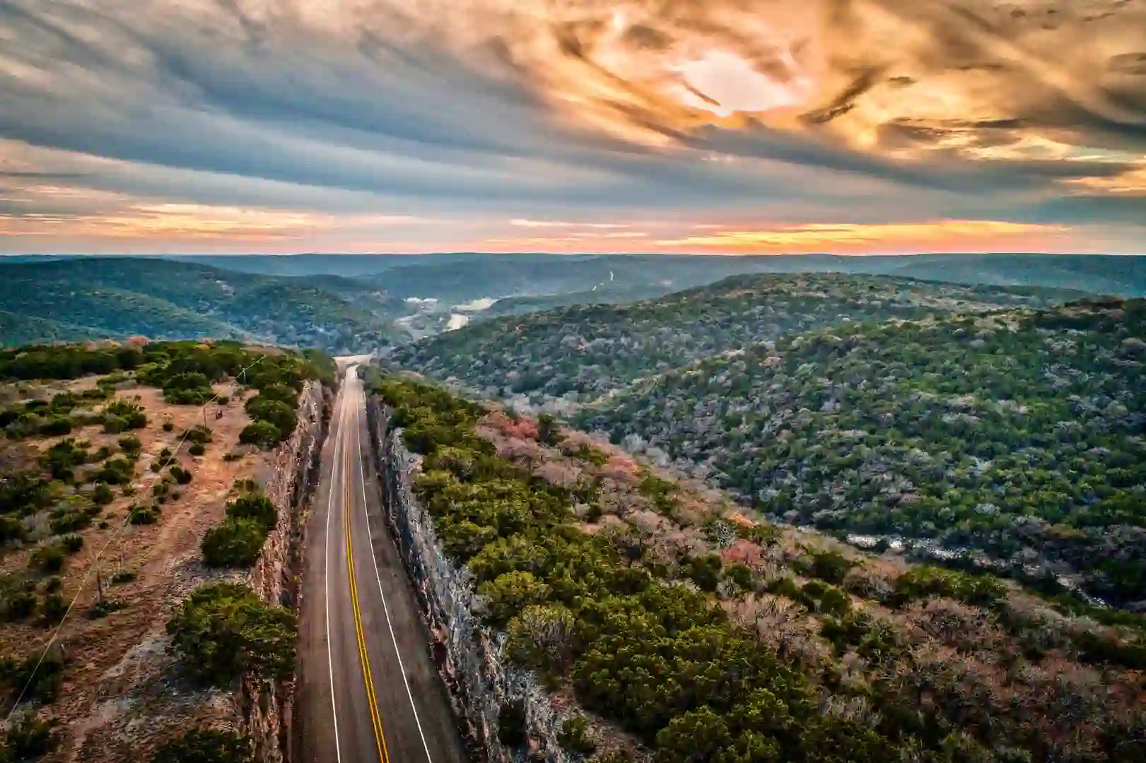 Texas Hill Country Aerial View